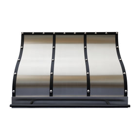 Fobest Georgia Stainless Steel Custom Range Hood with Black Accents FSS-515