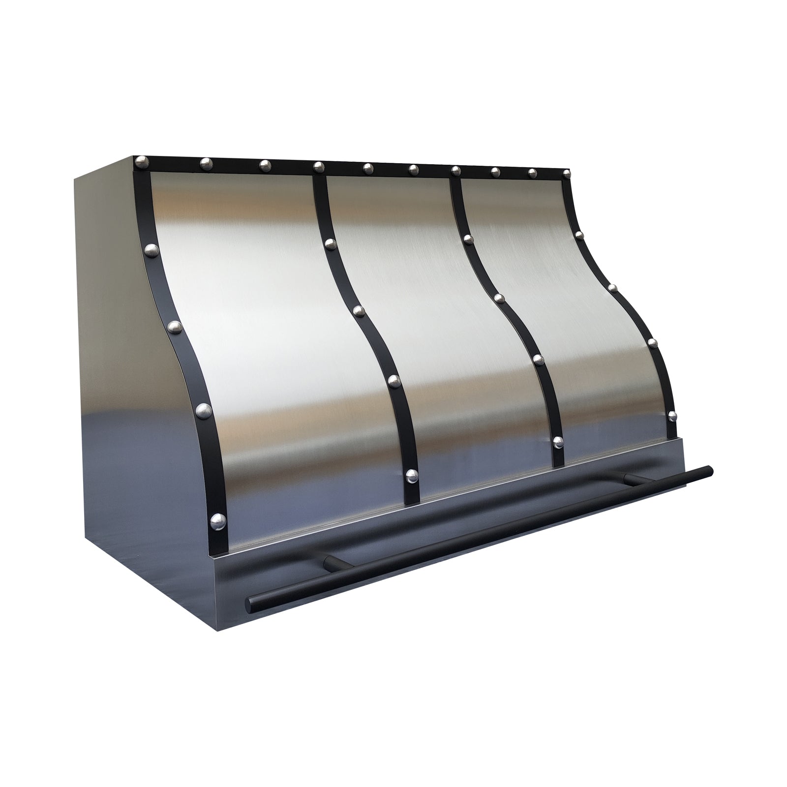 Fobest Georgia Stainless Steel Custom Range Hood with Black Accents FSS-515