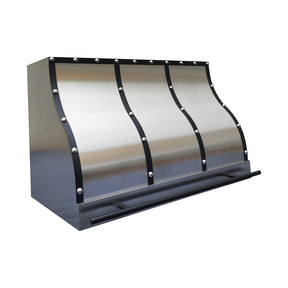 Fobest Georgia Stainless Steel Custom Range Hood with Black Accents FSS-515
