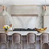 Fobest Georgia Stainless Steel Kitchen Hood with Brass Decor FSS-516