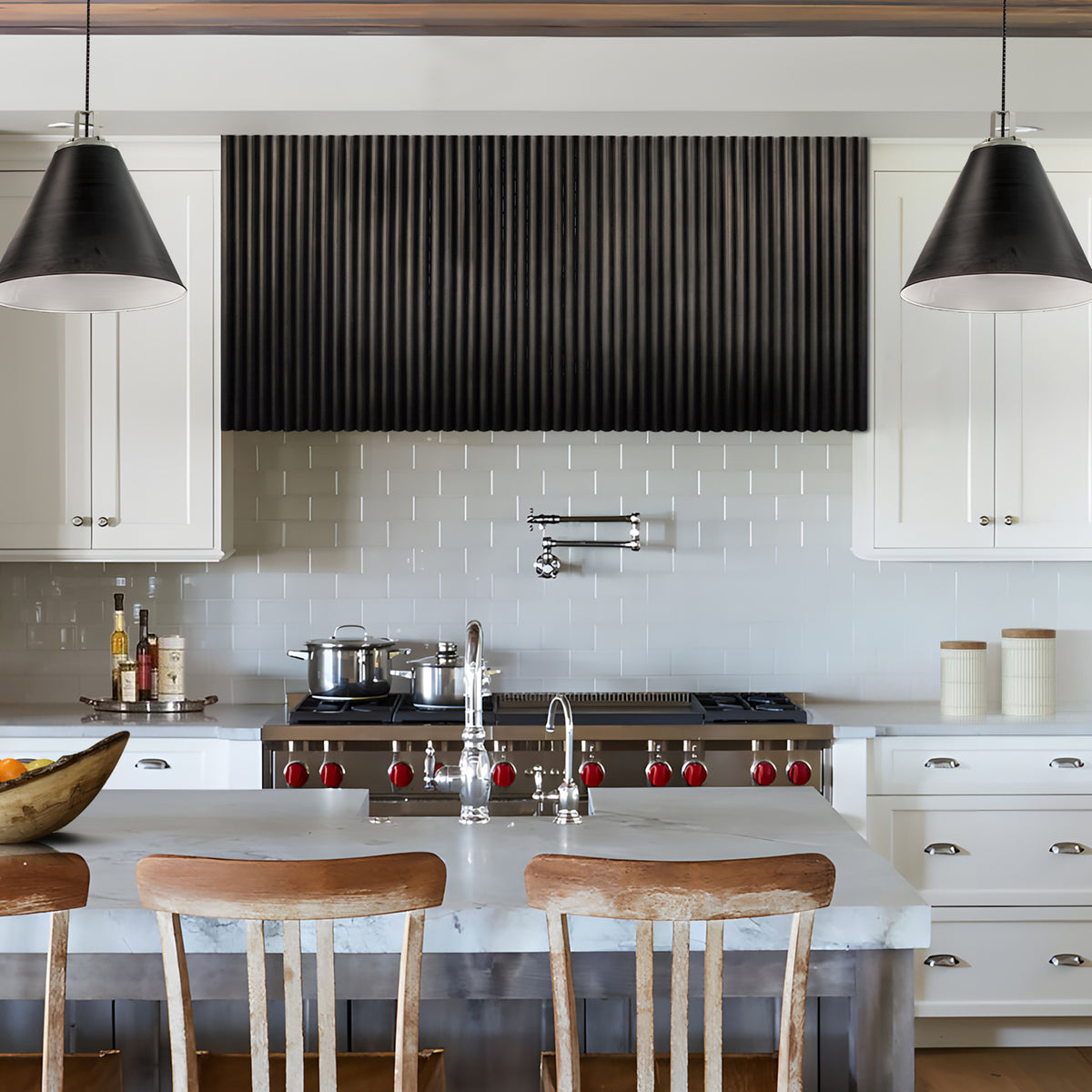 Fobest Grey Fluted Metal Range Hood Stainless Steel FSS-481