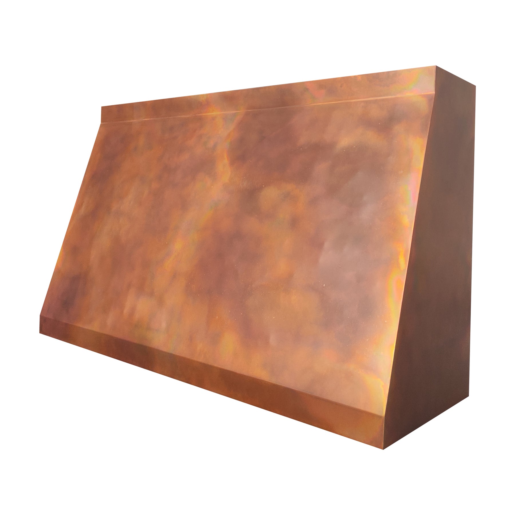Fobest Hand-Hammered Fire Copper Range Hood for Artisan Luxury Kitchen FCP-313
