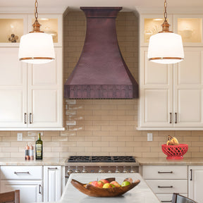 Fobest Hand Hammered Fire Copper Kitchen Hood FCP-322