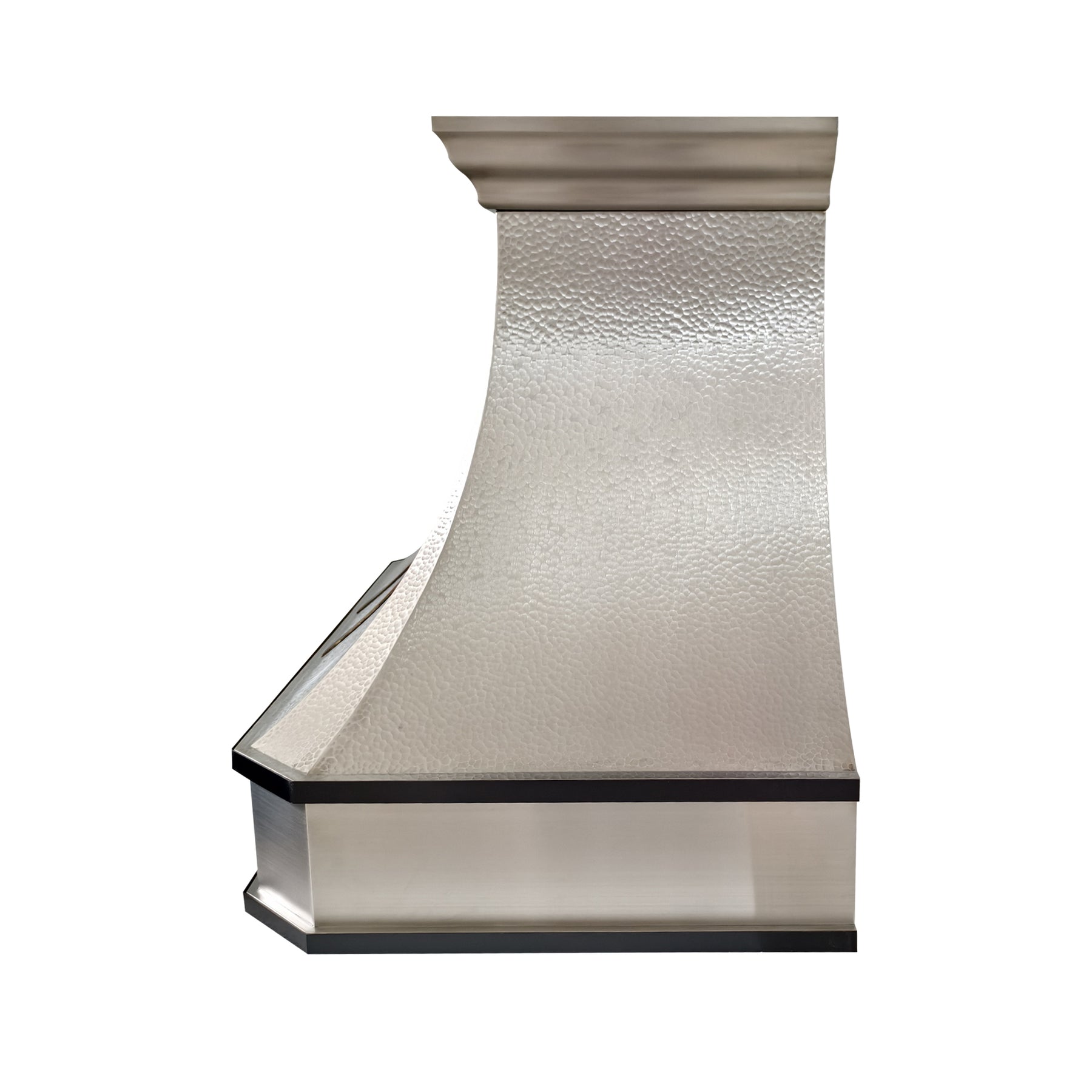 Fobest Hand Hammered Stainless Steel Range Hood with Black Decor FSS-715