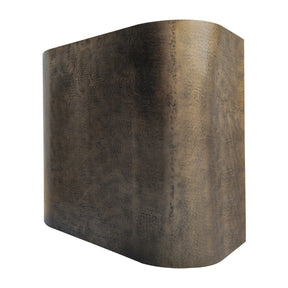 Fobest Light Hammered Aged Brass Range Hood in Cylindrical Design FSS-526