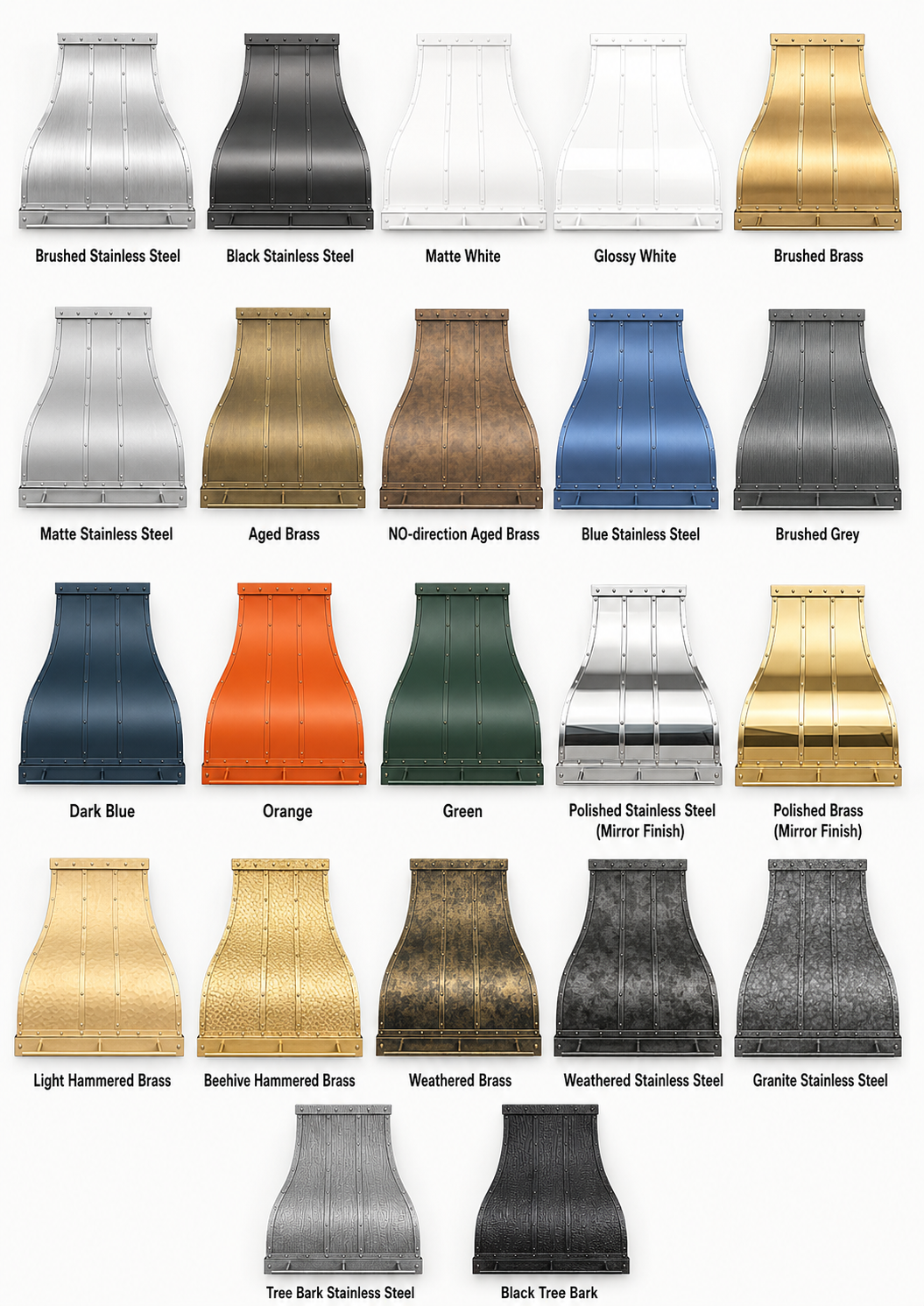 Fobest Handcrafted Brushed Brass Range Hood FSS-86