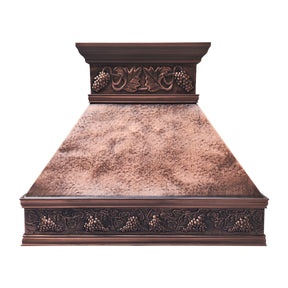 Fobest Handcrafted Copper Kitchen Range Hood with Hammered Texture FCP-334