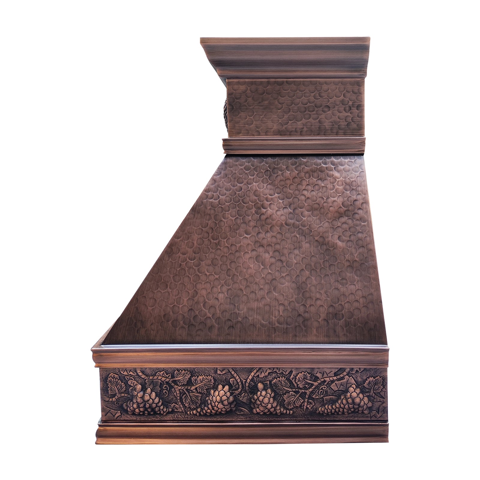 Fobest Handcrafted Copper Kitchen Range Hood with Hammered Texture FCP-334