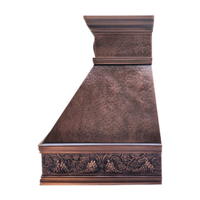 Fobest Handcrafted Copper Kitchen Range Hood with Hammered Texture FCP-334