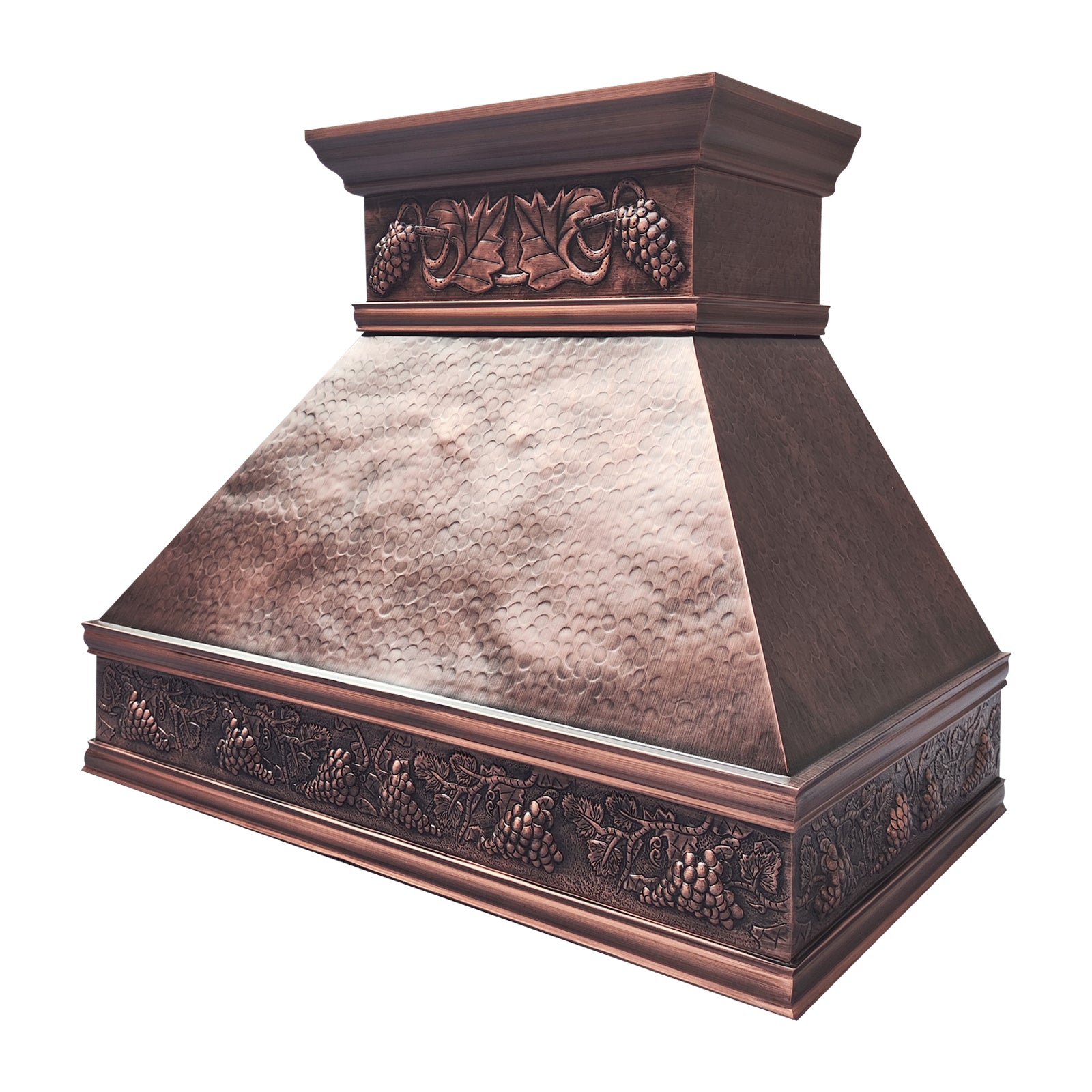 Fobest Handcrafted Copper Kitchen Range Hood with Hammered Texture FCP-334