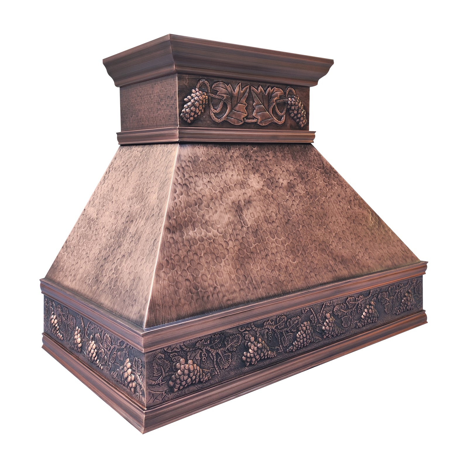 Fobest Handcrafted Copper Kitchen Range Hood with Hammered Texture FCP-334