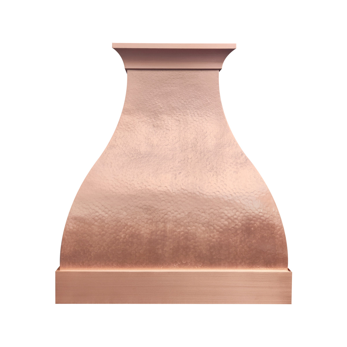 Fobest Handcrafted Custom Hammered Copper Range Hood in Bell Shape FCP-344