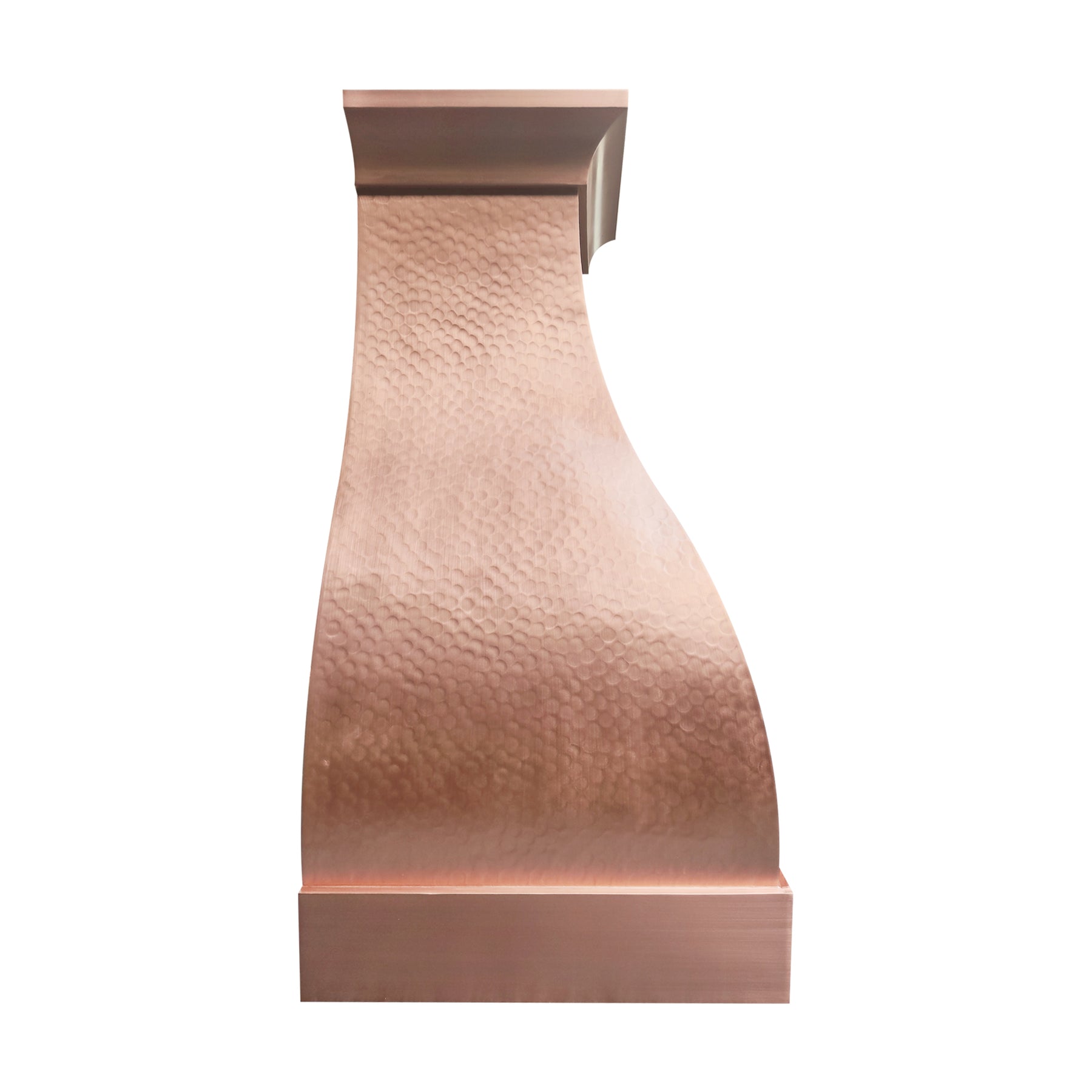 Fobest Handcrafted Custom Hammered Copper Range Hood in Bell Shape FCP-344
