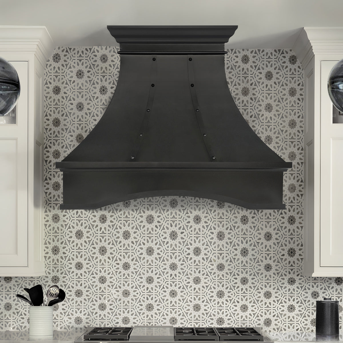 Fobest Handcrafted Oil Rubbed Kitchen Metal Range Hood with Arched Design FCP-389