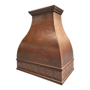 Fobest Handcrafted Vintage Copper Bell Shaped Custom Range Hood FCP-341