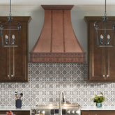 Fobest Handcrafted Vintage Copper Range Hood in Sculpted American Design FCP-327