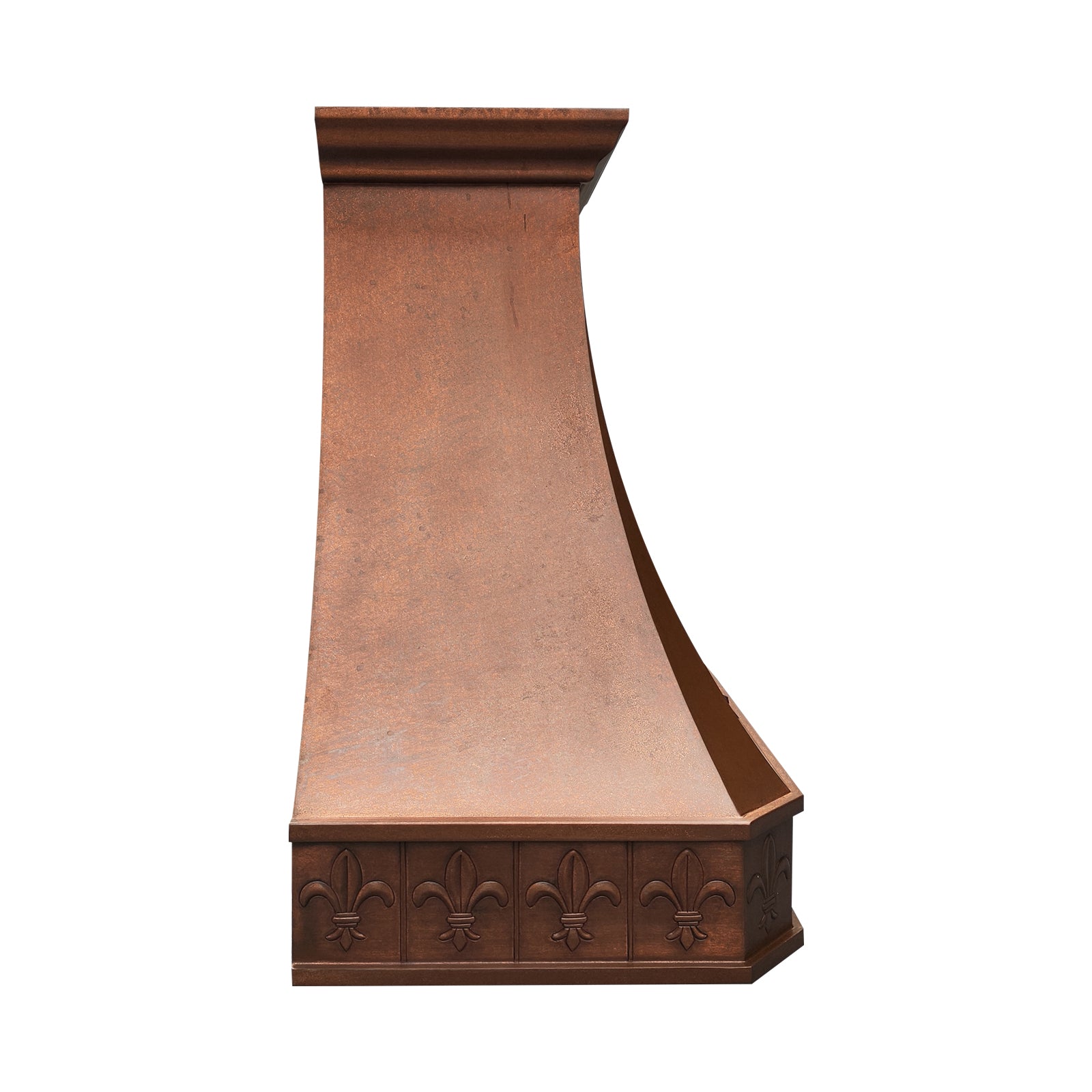Fobest Handcrafted Vintage Copper Range Hood in Sculpted American Design FCP-327