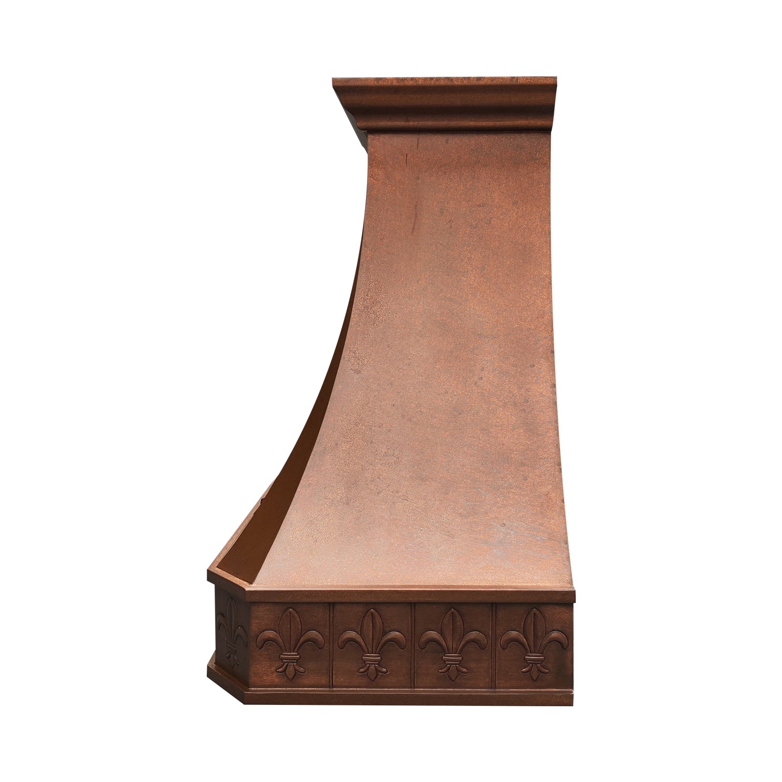 Fobest Handcrafted Vintage Copper Range Hood in Sculpted American Design FCP-327