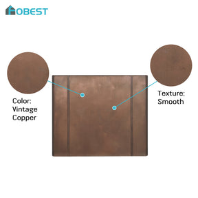 Fobest Handmade Vintage Copper Range Hood in Box Design FCP-384
