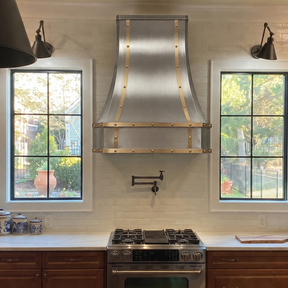Fobest Industrial Stainless Steel Range Hood with Brass Trims FSS-208