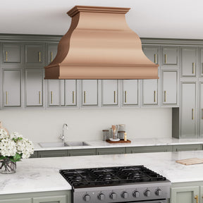 Fobest Instock Island Copper Range Hood FCP-243 (36"W x 27"D x 27"H)