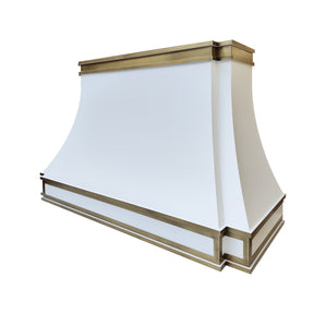 Fobest Instock Kitchen Range Hood with Copper Trims FSS-346 (61"W x 23"D x 37 1/2H")