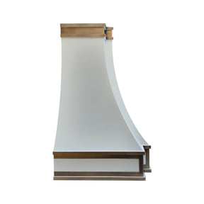 Fobest Instock Kitchen Range Hood with Copper Trims FSS-346 (61"W x 23"D x 37 1/2H")