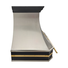 Fobest Intersect Stainless Steel Range Hood with Three Metal Finishes FSS-737