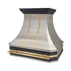 Fobest Intersect Stainless Steel Range Hood with Three Metal Finishes FSS-737