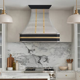 Fobest Intersect Stainless Steel Range Hood with Three Metal Finishes FSS-737