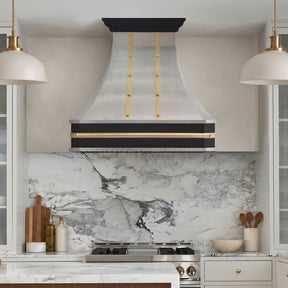 Fobest Intersect Stainless Steel Range Hood with Three Metal Finishes FSS-737