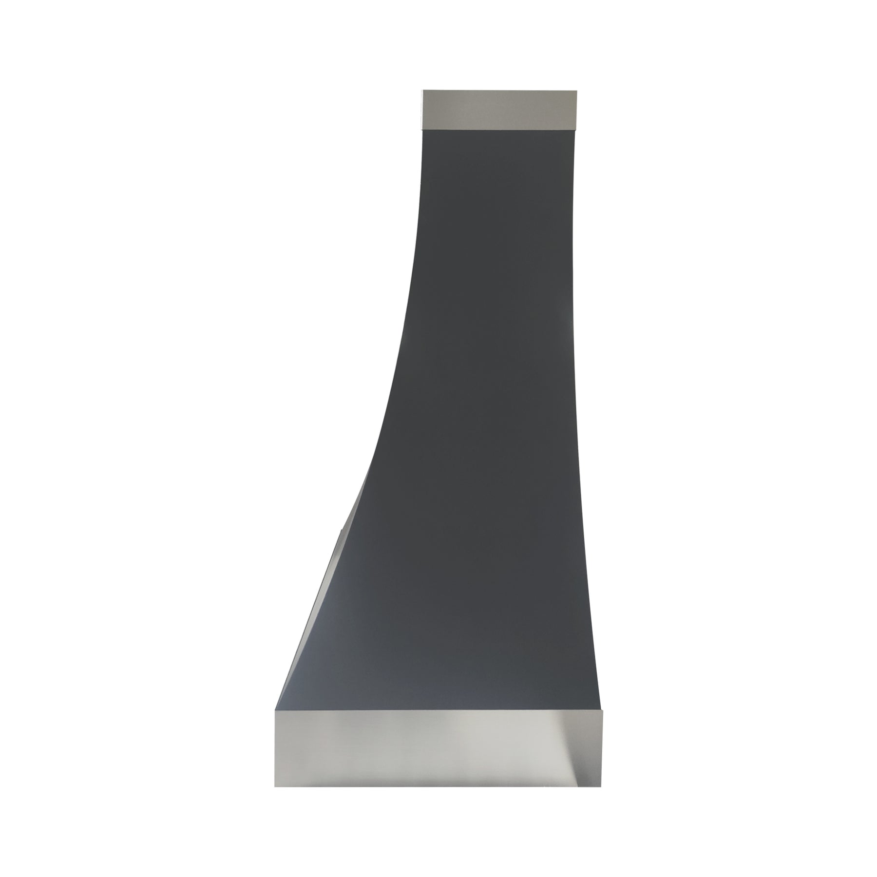 Fobest Kitchen Black Vent Hood with Stainless Bands FSS-372