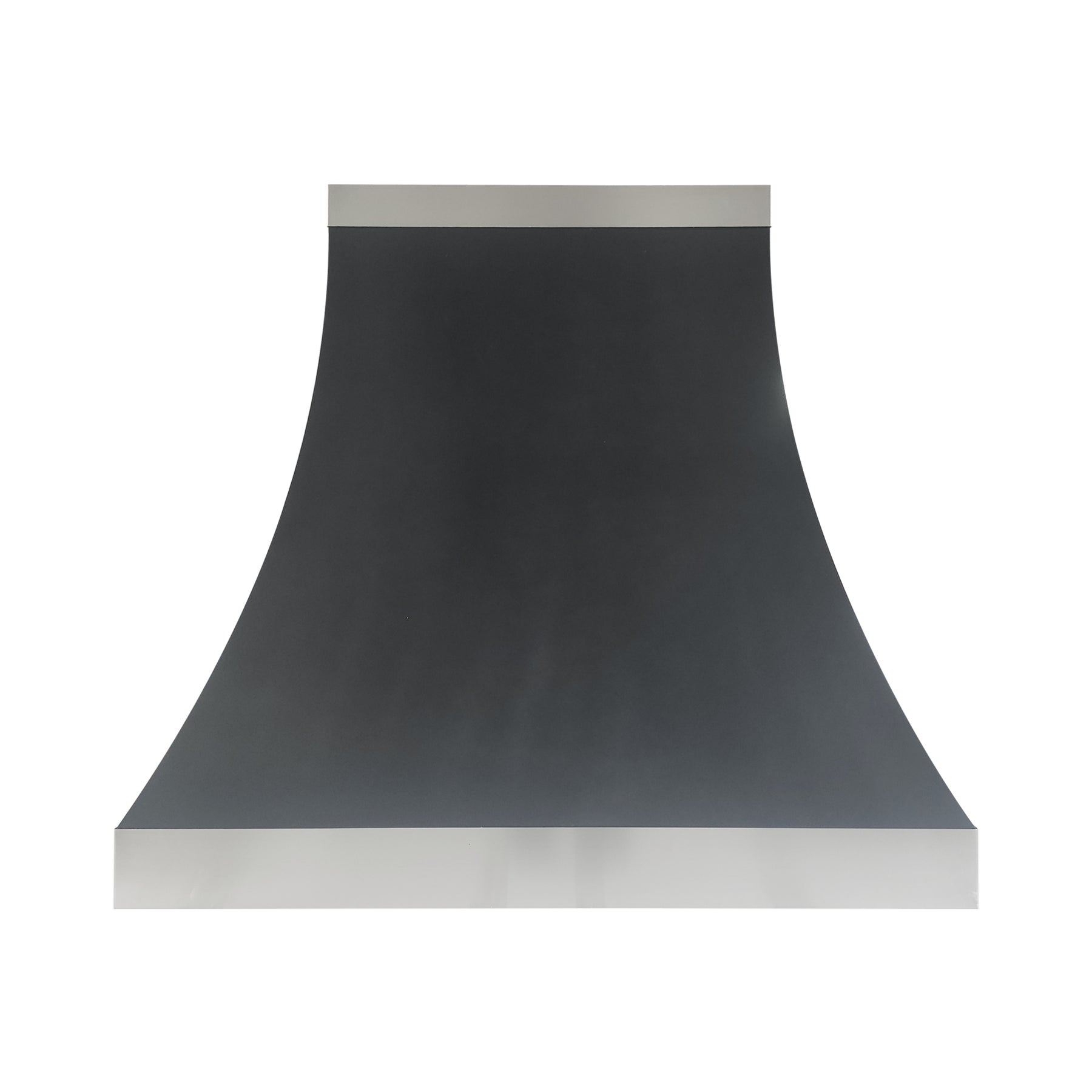 Fobest Kitchen Black Vent Hood with Stainless Bands FSS-372