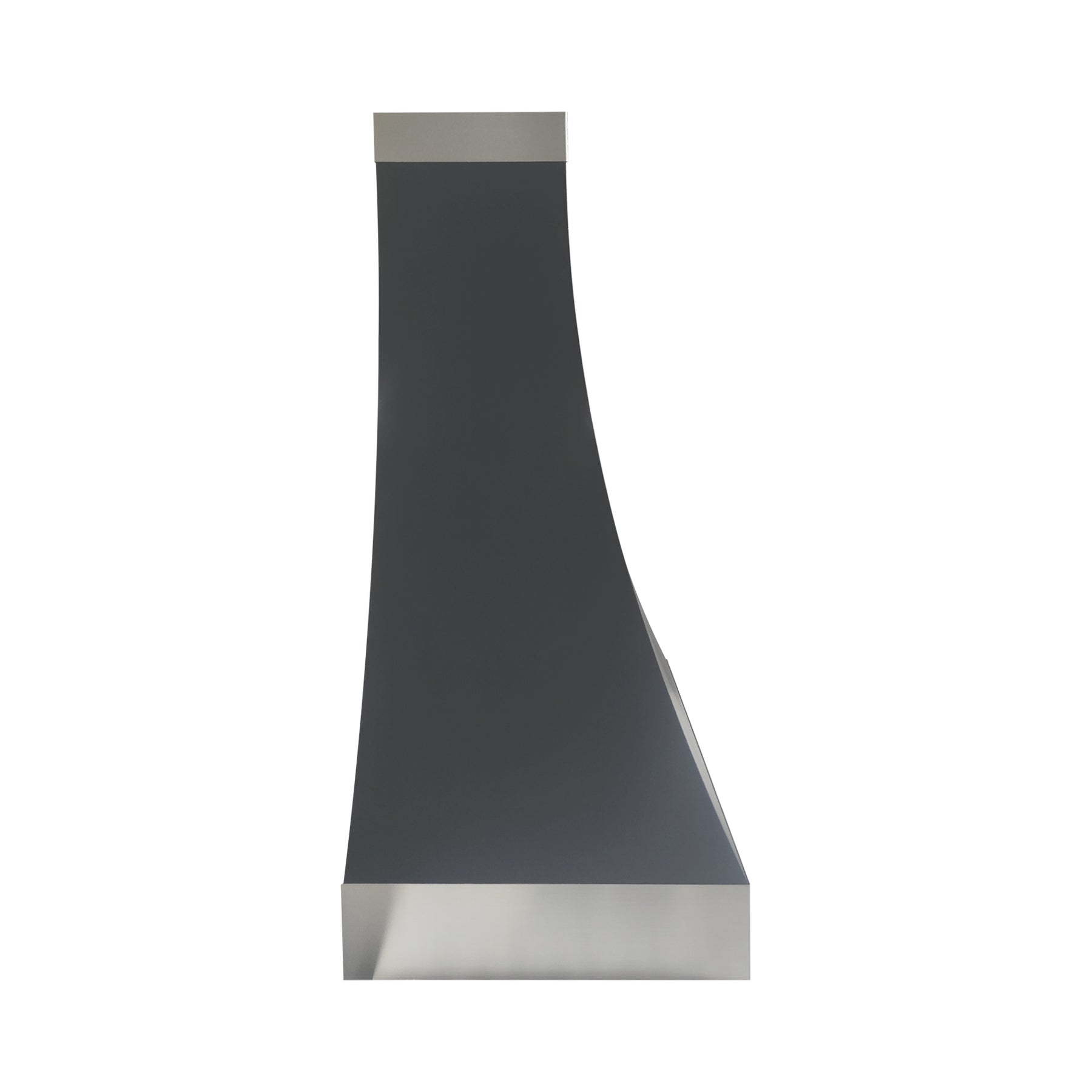 Fobest Kitchen Black Vent Hood with Stainless Bands FSS-372