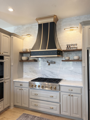 Fobest Kitchen Metal Range Hood with Brass Crown FSS-370