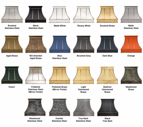 Fobest Kitchen Vent Hood with Antique Copper Band FSS-354