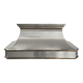 Fobest Large-Width Stainless Steel Range Hood with Aged Brass Accents FSS-730