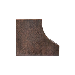 Fobest Light Hammered Copper Range Hood in Curved Design FCP-405
