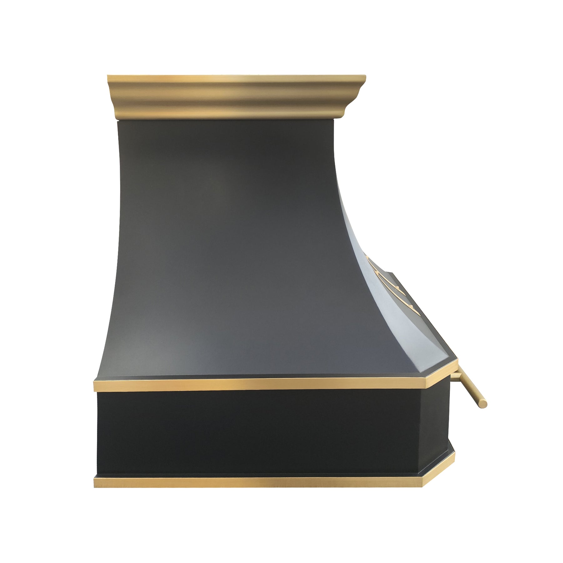 Fobest Los Angeles Black Stainless Steel Vent Hoods with Arched Bottom FSS-503