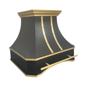 Fobest Los Angeles Black Stainless Steel Vent Hoods with Arched Bottom FSS-503