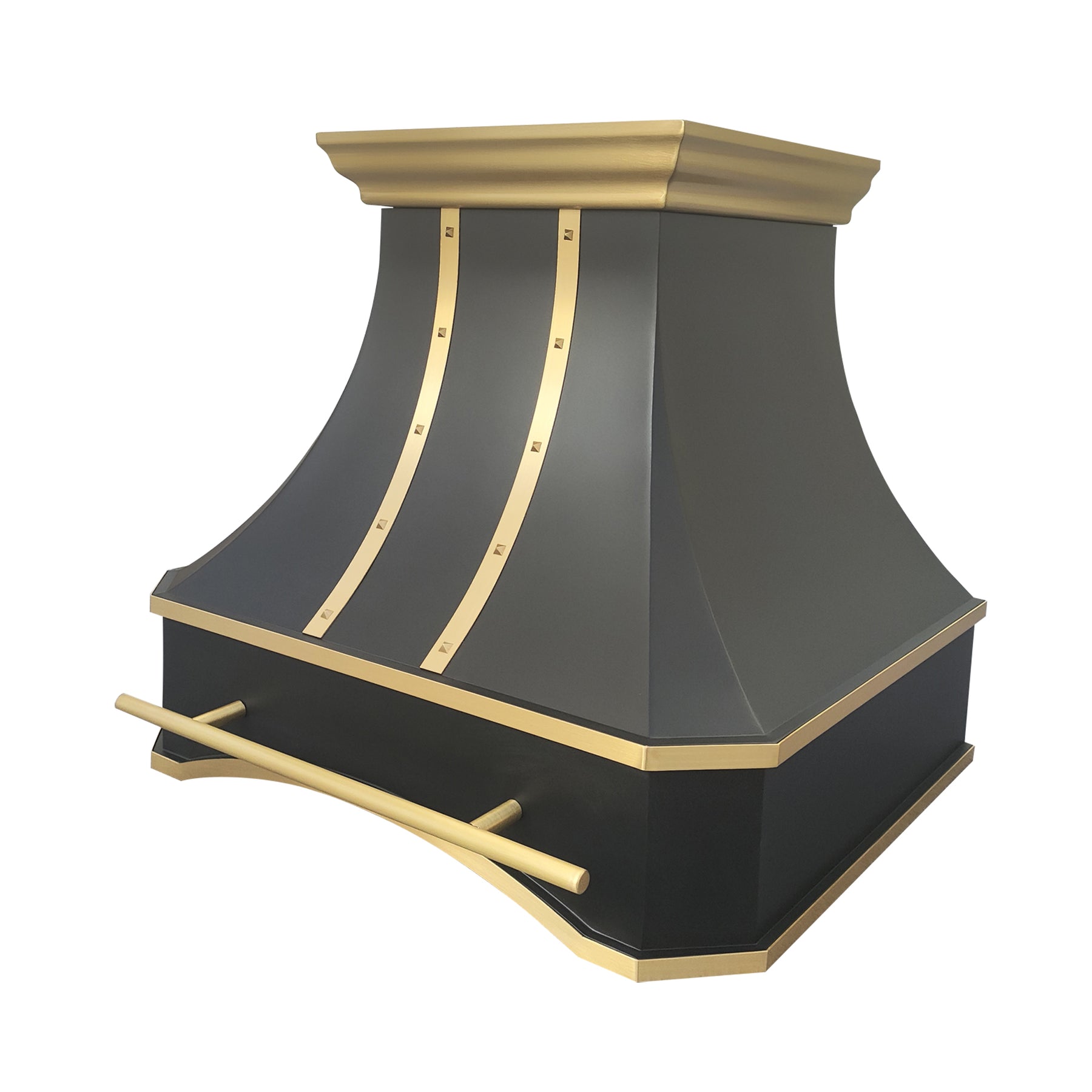 Fobest Los Angeles Black Stainless Steel Vent Hoods with Arched Bottom FSS-503