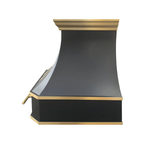 Fobest Los Angeles Black Stainless Steel Vent Hoods with Arched Bottom FSS-503