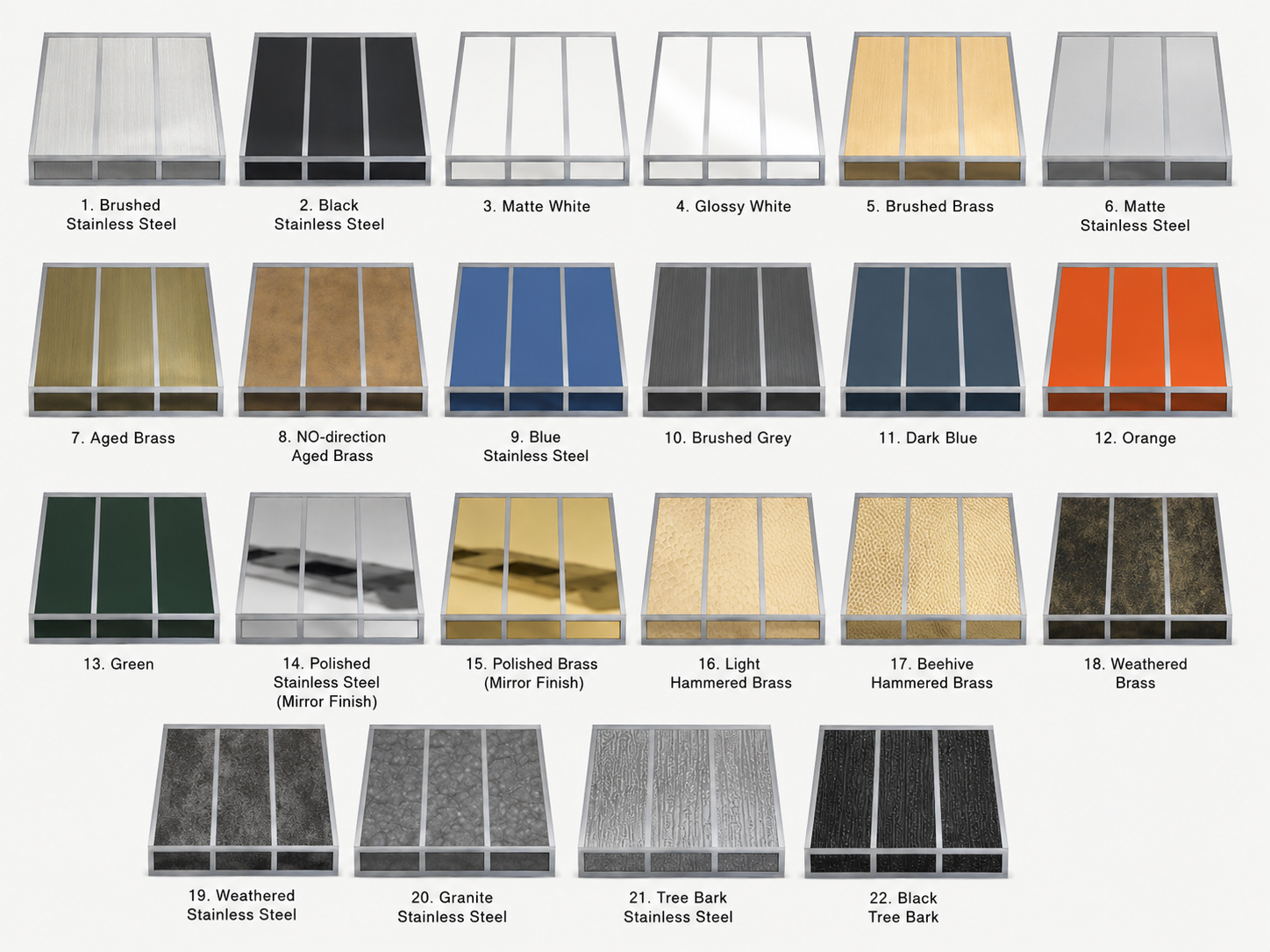 Fobest Los Angeles Brass & Stainless Steel Range Hoods FSS-505