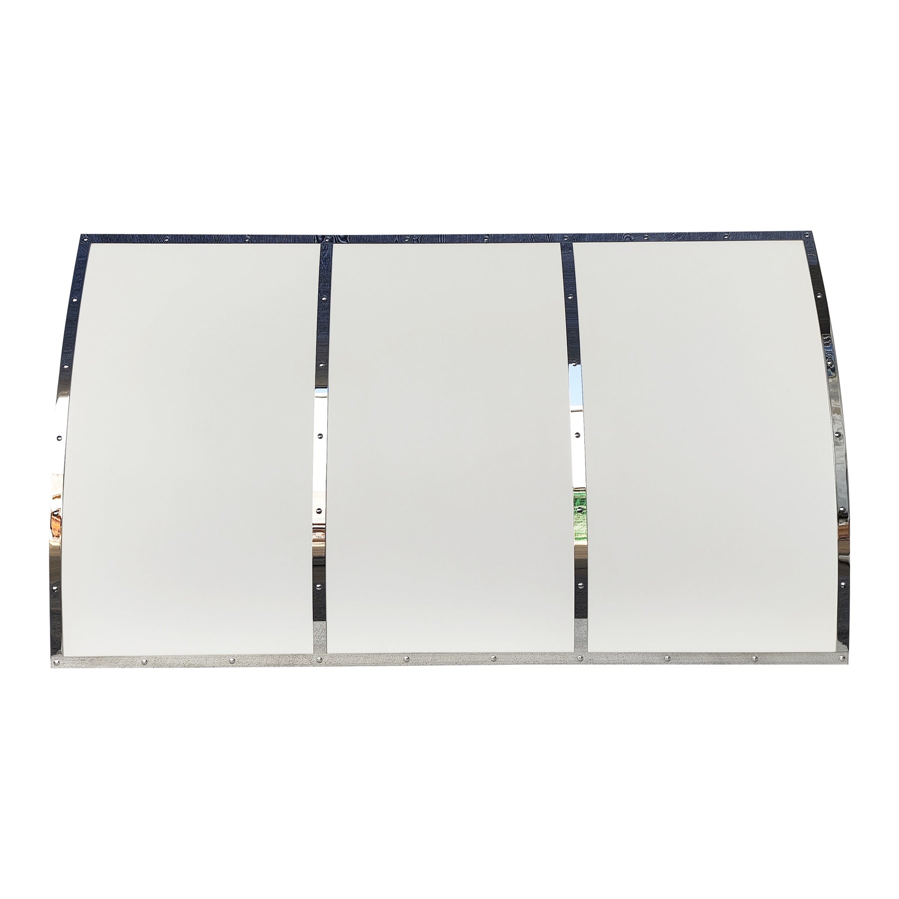 Fobest Los Angeles White Stainless Steel Range Hood with Polished Accents FSS-504