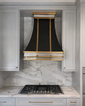 Fobest Luxury Black Range Hood with Straps FSS-124