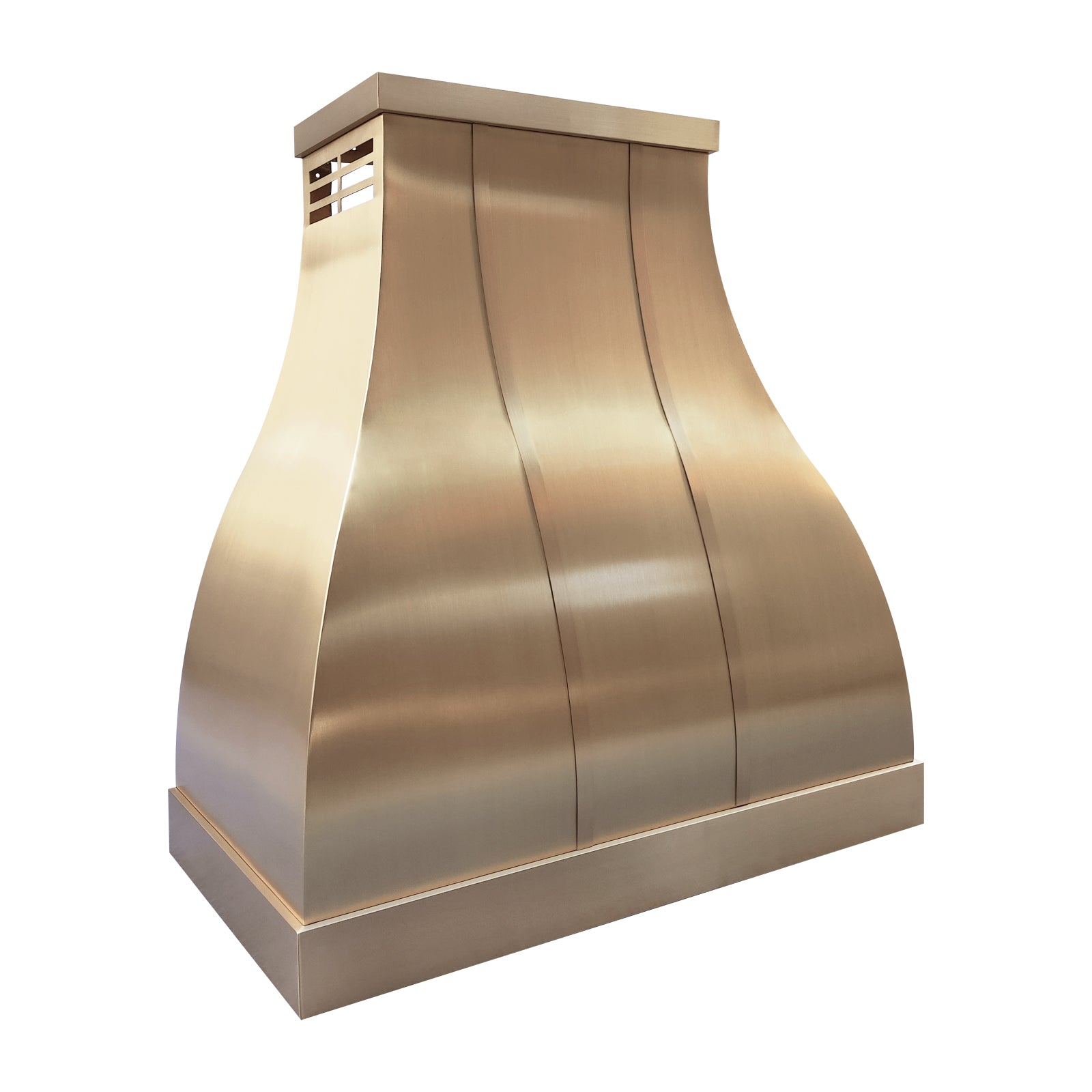 Fobest Luxury Brushed Brass Custom Range Hoods FSS-534