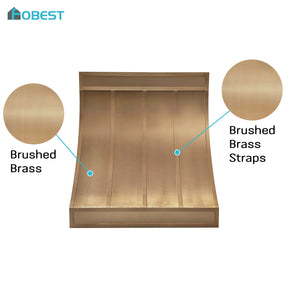 Fobest Luxury California Modern Brass Range Hood FSS-547
