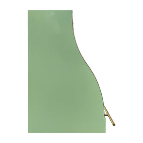 Fobest Mint Green Range Hood Stainless Steel with Polished Brass Trim FSS-487