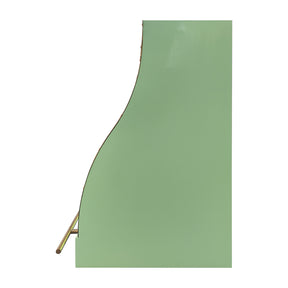 Fobest Mint Green Range Hood Stainless Steel with Polished Brass Trim FSS-487