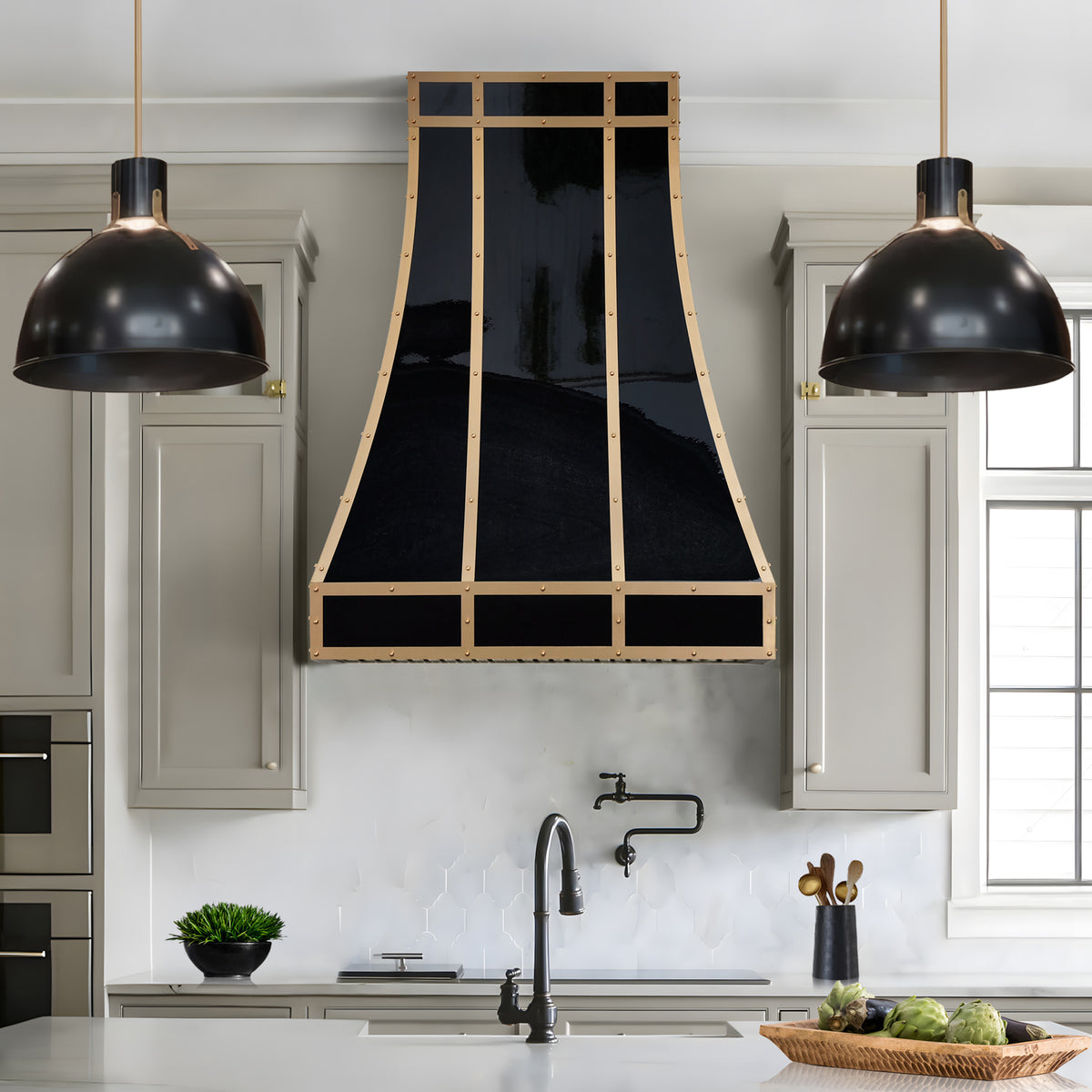 Fobest Mirror Black Custom Range Hood Stainless Steel FSS-476